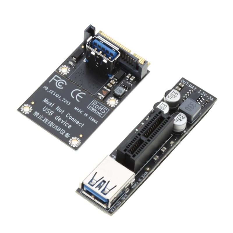Адаптер-удлинитель порта для видеокарт MINI PCI-E на PCI-E X1, райзер-карта с USB 3.0 кабелем 30 см, прочный