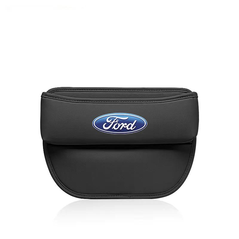 Car Sticker 2026 For Ford Auto Seat Gap Storage Box Leather Car Seat Organizer Holder for Fords 2 3 4 5 MK 2 6 7 Ranger Fiesta K