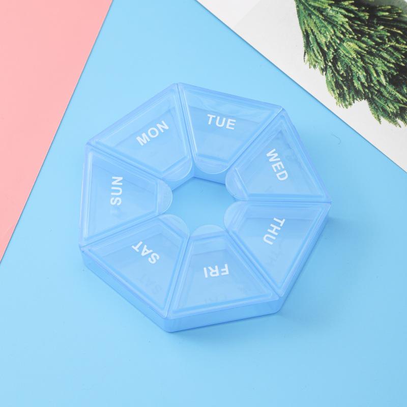 7-Day Mini Pill Organizer: Transparent, Portable, Dustproof Medicine Box