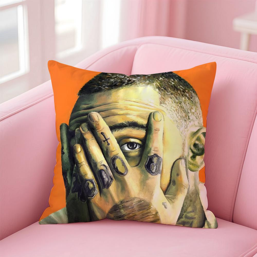 singer Mac MillerM Cushion Cover Pillowcase Short Plush Invisible zipper Room Sofa Cushion Cover