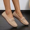 Женские новые туфли на плоской подошве, модные туфли со стразами и пряжкой, повседневные туфли на мягкой подошве, женские туфли-лоферы без застежек, удобная женская рабочая обувь