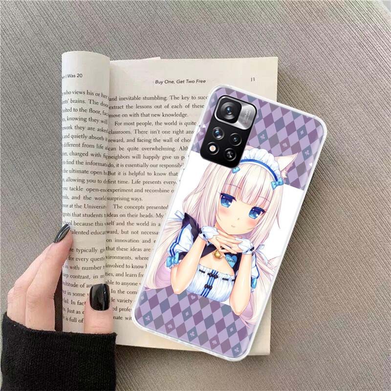 Чехол для телефона с аниме Nekopara Ваниль для Xiaomi Poco X4 F4 GT X3 NFC X5 X6 X7 Pro 5G M5 M5S M3 F5 Mi F6 F3 F2 F1 Чехол Coque Fundas