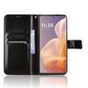 Crazy Horse Wallet Flip Case for Motorola Moto G85, Black