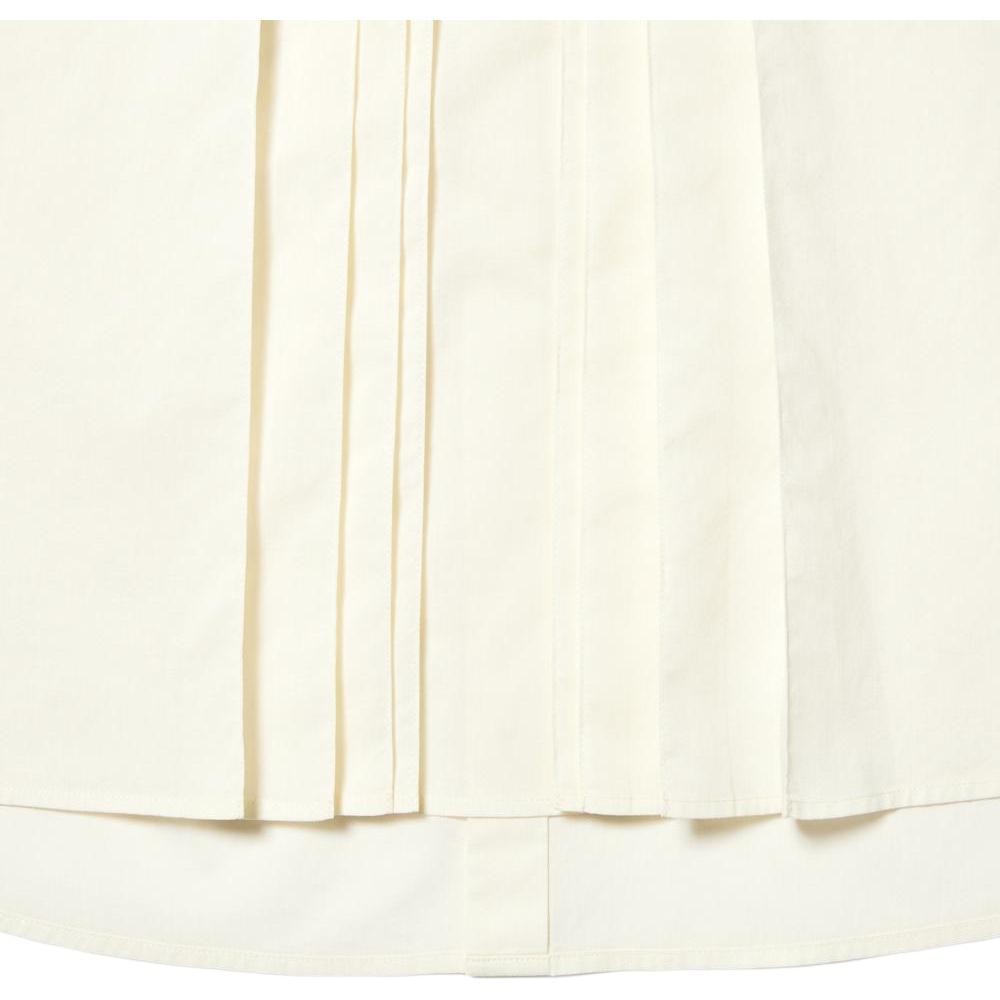 Uniqlo Marni Сотрудничество Однотонная плиссированная безрукавка Женские топы Цвет: Кремовый 447556-01
