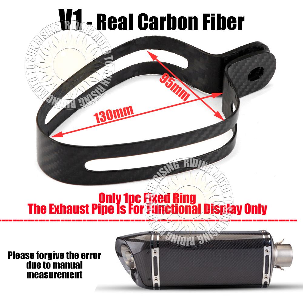 Universal Motorcycle Exhaust Clamp Exhaust Pipe Supporting Bracket Fix Ring Hanger For Yoshimura Sc Mivv Ak Ar Leovince Exhaust