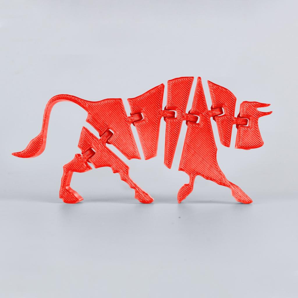 3D-печать скота 3D-печать шарнирная игрушка-червяк для взрослых и детей Таинственная игрушка-скот