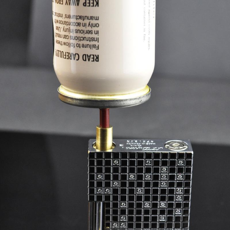 1Pc Reusable Brass Nozzle Head Refill Butane Gas Adapter Inflatable Head For Various Lighter Brands Filling