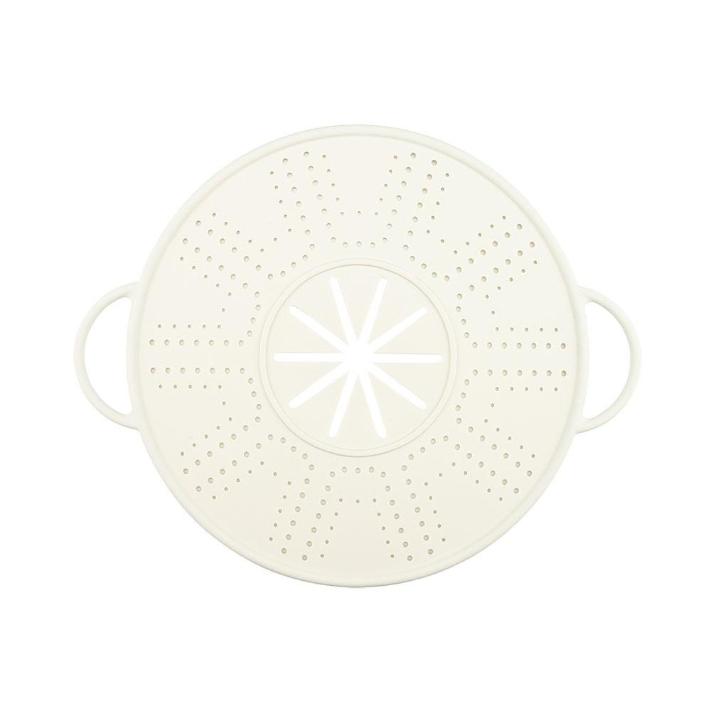 Heat Resistant Steamer Insert Tray Anti-scald Handles Spill-proof Pot Lid Silicone Steamer Pad Pot
