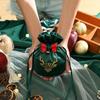Christmas Decoration Crea-tivity Christmas Eve App-le Box Christmas Fruit Flannel Velvet Bag Bundle Mouth Handbag