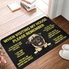 Pet Doormat When Visiting My House Please Remember Dog Doormat Indoor Non Slip Welcome Washable Entrance Mat Home Decor