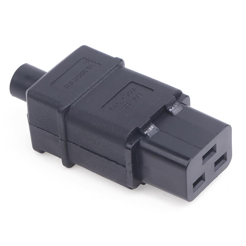1Pcs Universal Copper IEC320 C19 AC Electrical Power Cable Cord Wiring Connector UPS PDU Removable Female Male Socket Plug 16A