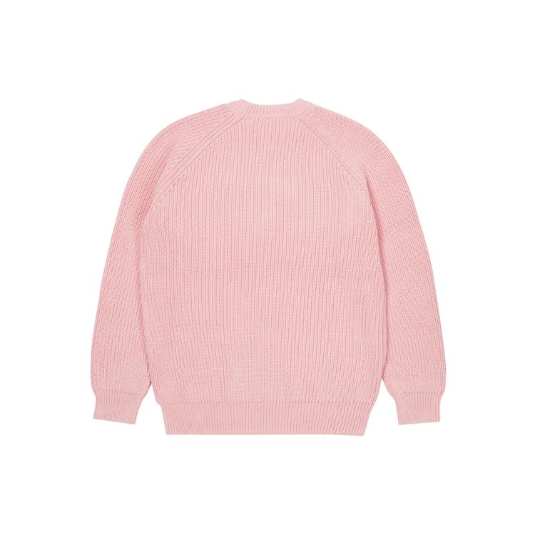 Palace FW21 Logo Crewneck Knit Sweater Unisex Sweaters Pink P20KW027
