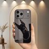Смешной Выражение Доберман Собака Чехол Для iPhone 12,14,15,16,17,13,11,X,Mini,Plus,Pro Max,8,7,XR,SE,XS,Мягкий Силикон Черный
