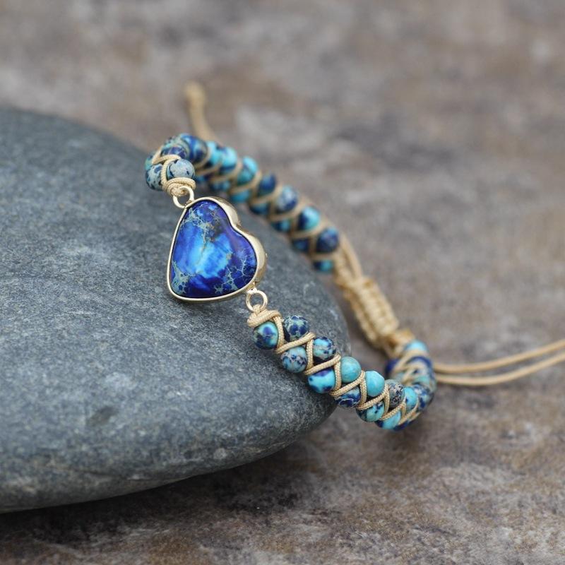 Модный браслет из яшмы, двойной ряд, обернутый веревкой, 4 мм, натуральный драгоценный камень, плетеный, ручная работа, ювелирные изделия для девочек