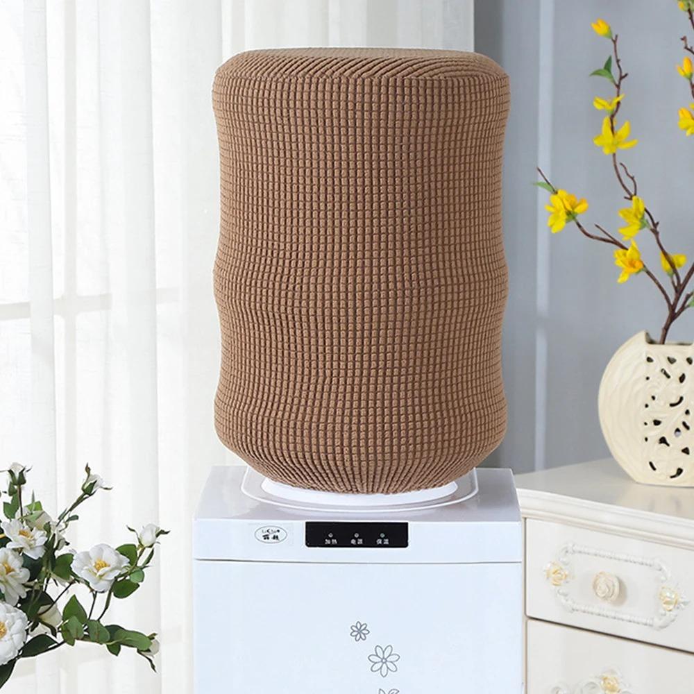 Reusable Water Dispenser Bucket Sleeve Solid Color Dust Cover Water Dispenser Cover  Living Room