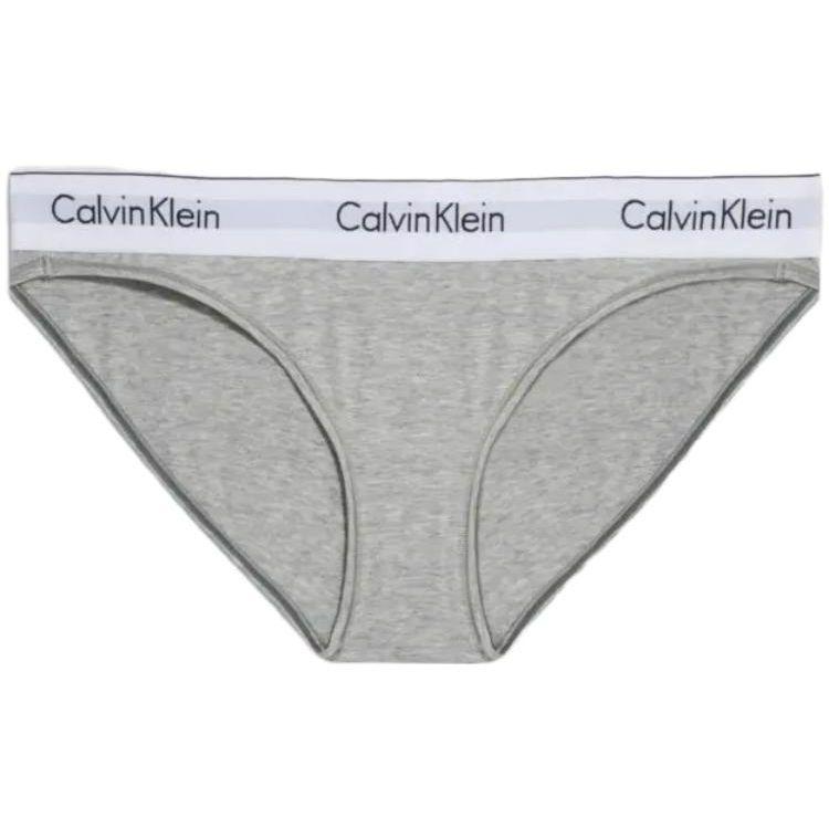 Calvin Klein Modern Cotton Bikini Brief Low Rise Slim Fit Triangle Underwear Women Underwear Gray Stone-Flower F3787E020