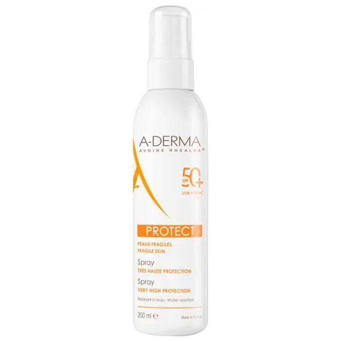 Солнцезащитный спрей - Aderma - Protect SPF50+ - 200 мл - Водостойкий - Без парабенов