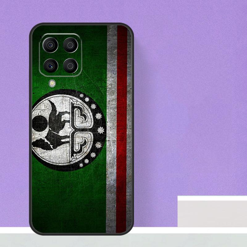 Чеченский флаг Чеченский волк для Samsung Galaxy M15 M55 M13 M33 M53 M21 M31 M51 M30s M20 M14 M34 M54 M12 M32 M52 чехол