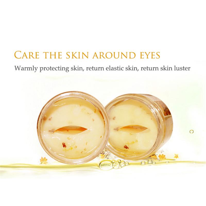 80 шт./бутылка, маска для глаз с золотым османтусом, уход за глазами, коллагеновый гель, сывороточный протеин, патчи для глаз для сна