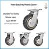Heavy Duty Swivel Caster Wheels - 4, 5, 6, 8 Inch Gray Industrial Cart Equipment