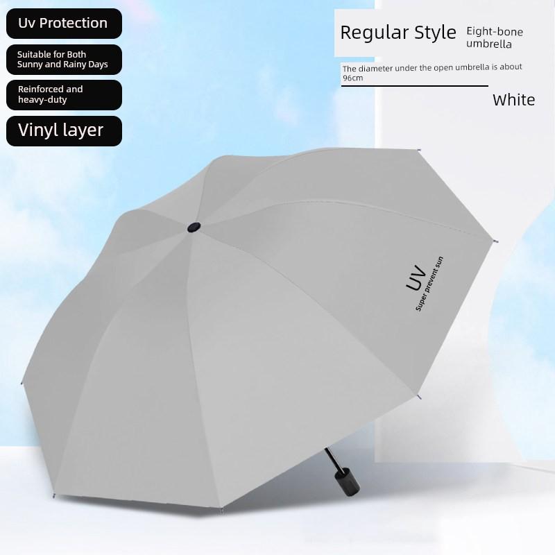 Official Genuine Sunshade Umbrella, Large, Thickened, Reinforced, Foldable, Dual-Use for Sun and Rain, Sun Protection and Rainproof