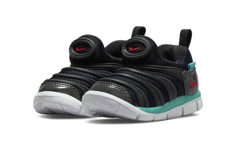 Nike Кроссовки Dynamo Free Caterpillar из синтетической кожи низкие для малышей Черно-синие для младенцев и малышей 343938-029