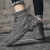 Новое поступление Мужские вулканизированные туфли Нескользящие ботинки Для активного отдыха Дизайнерская мужская обувь Высококачественная мужская кожаная обувь