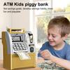 Yousheng Kids ATM Piggy Bank Toy с картой, электронными деньгами, монетами, сберегательной копилкой, обучающим автоматическим банкоматом с паролем, для малышей, мальчиков и девочек, подарок