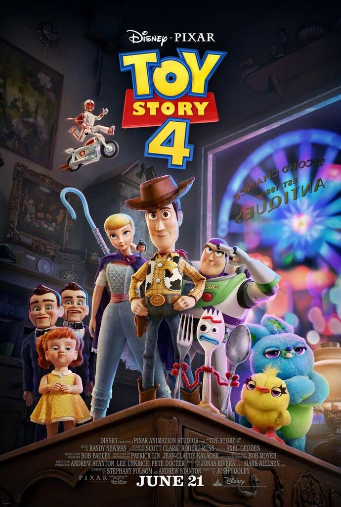 Постер из шелка высокого разрешения «История игрушек 4» для любителей домашнего декора**