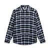 Li Ning Basketball Series Bad Five Plaid Letter Button Soft Breathable Versatile Long Sleeve Shirt Men Shirts ASHV177-3