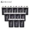 PALO 12 шт., 9 В, 600 мАч, литиевая аккумуляторная батарея 6F22 для микрофона-мультиметра