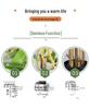 Nordic Decorative Bamboo Partition with Artificial Greenery for Mall Display