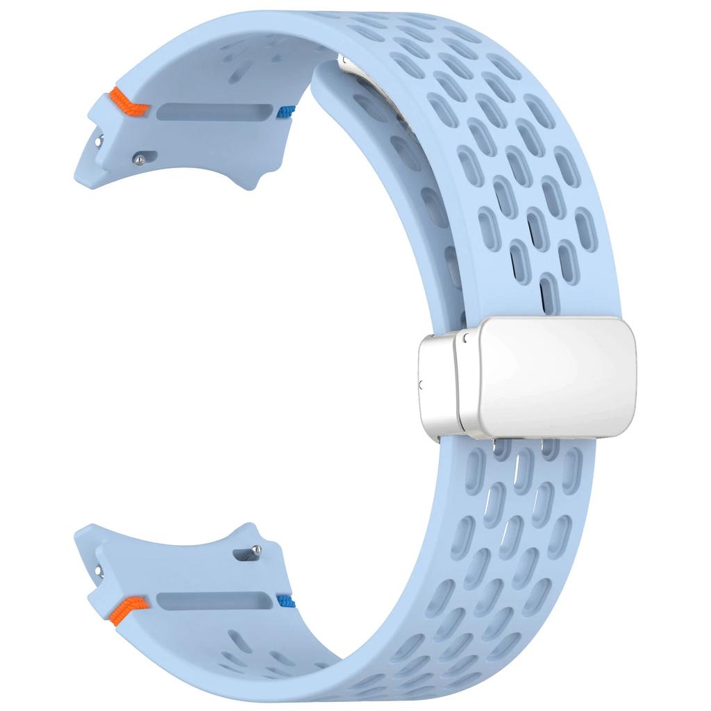 Магнитный ремешок для Samsung Galaxy Watch 7 6 5 4 5pro 7LTE 44мм 40мм Watch4/6 Classic силиконовый ремешок без зазоров браслет Correas