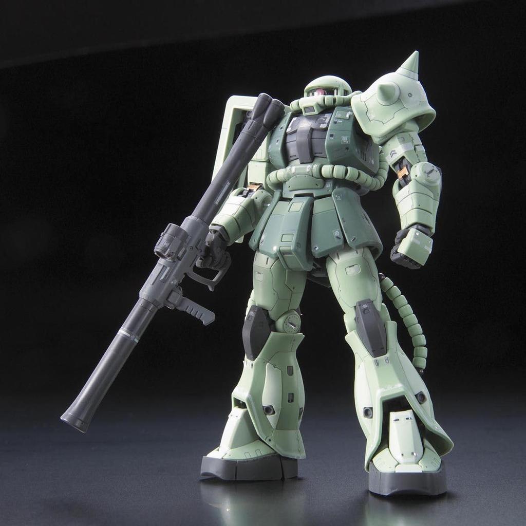 Пластиковая модель BANDAI SPIRITS RG Mobile Suit Gundam Mass Production Zaku MS-06F 1/144 с цветовой кодировкой