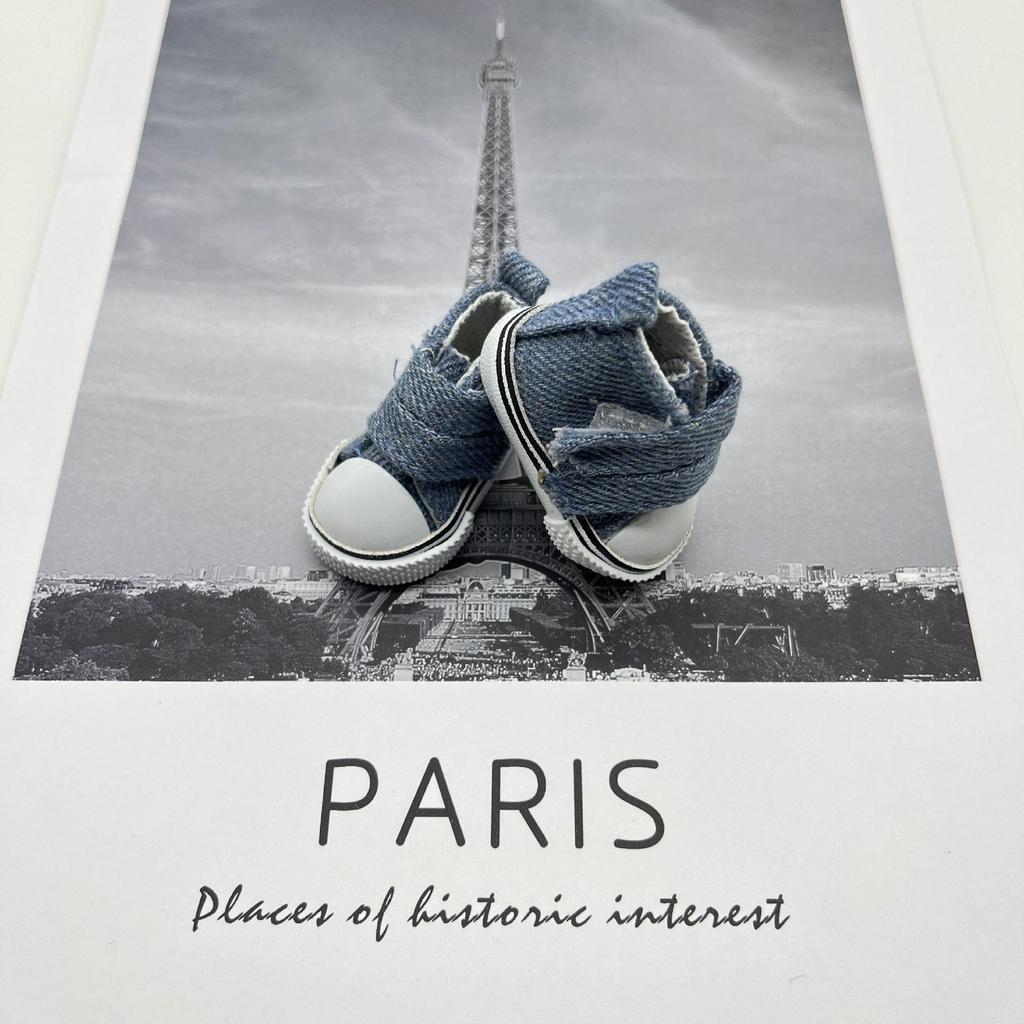 20 см BJD кукольные туфли из парусины с липучками, размер 5 см Мини для кукол SD