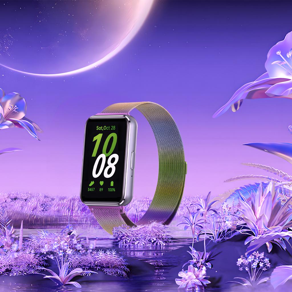 Ремешок из нержавеющей стали для смарт-часов Samsung Galaxy Fit 3, ремешок миланская петля, магнитный браслет, браслет, чехол для запястья Fit3