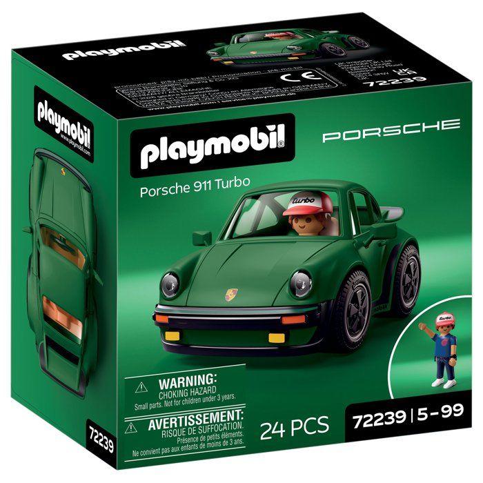 PLAYMOBIL 72239 Porsche 911 Turbo, Playmobil voiture Icon Cars, Classic Cars, 24 pièces, Kidulte, Dès 14 ans