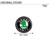 Car Sticker 2026 Hot 10Pcs Car Logo Car Center ConsoleTrumpet Decoration Sticker For Skoda Octavia Fabia Superb Roomster Kodiaq