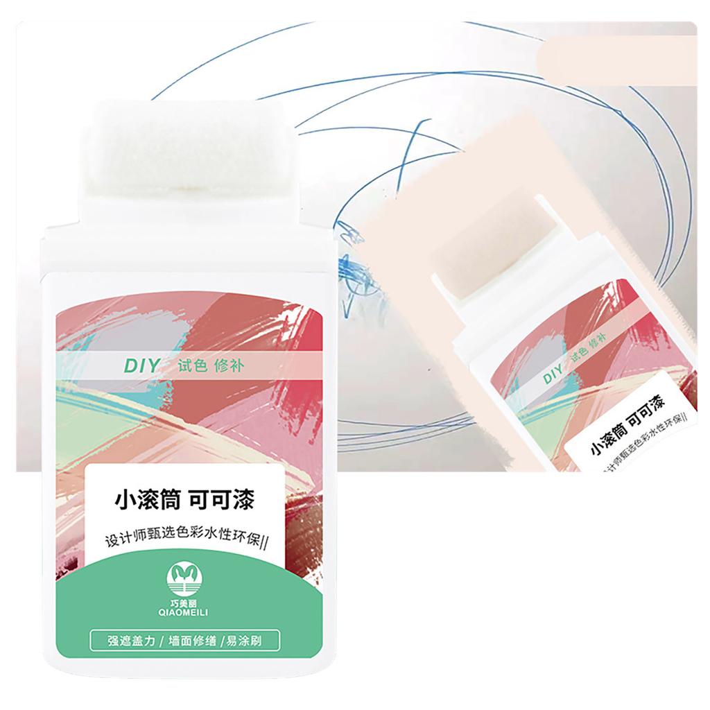 Набор для покраски стен, валик для нанесения краски на отверстия в стене, средство для ремонта стен с валиком, набор для покраски стен, быстросохнущая паста для краски для стен, 100 мл