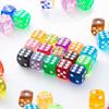 OZMAIN [Industry-leading 15-color Set! Colorful Acrylic Dice That Change Appearance with Light] Dice Set, 16mm Dice, for TRPG, Board Games, and Interi