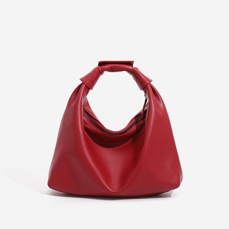 Unique cloud bag, casual hobo bag, 2025 new versatile cloud bag, red wedding handbag, shoulder and crossbody bag