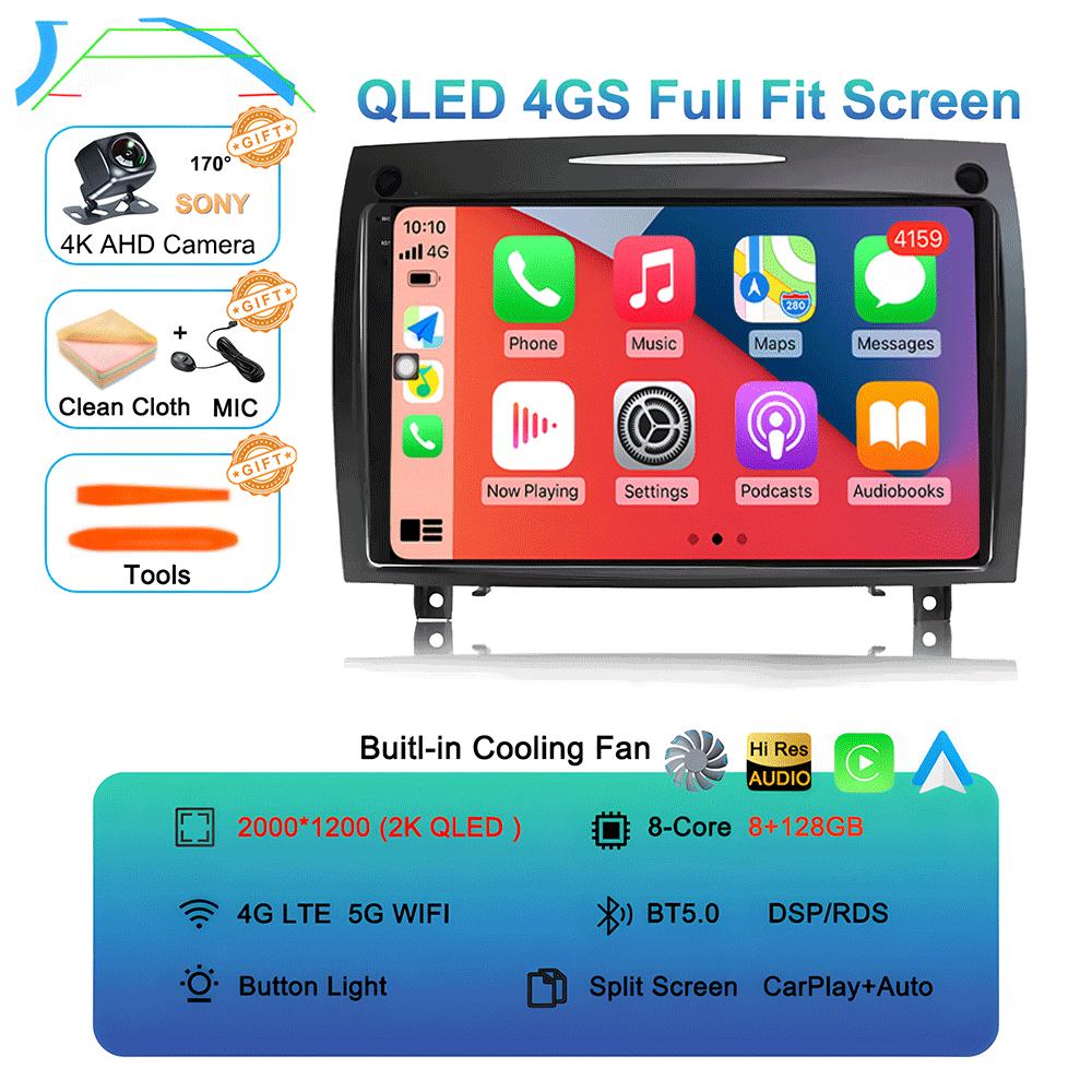 Android 14 для Mercedes Benz SLK class R171 SLK200 SLK280 SLK300 2000-2011 Автомобильный Радио Мультимедиа Видео Плеер Навигация GPS