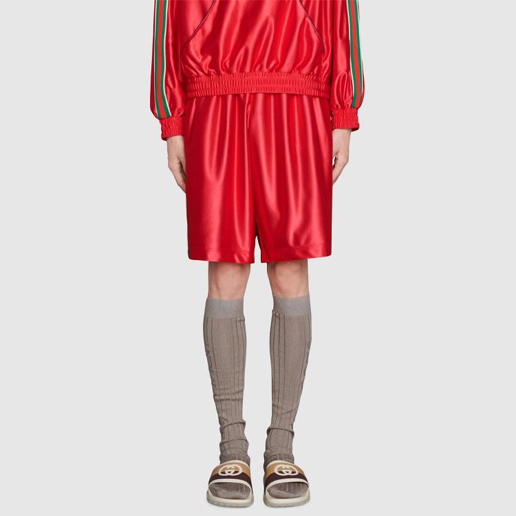 Gucci SS21 Side Hem Shorts 'Red' Men's 659460-XJDI9-6429