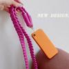 Macrame Woven Phone Lanyard Clear TPU Connector Neck Phone Strap Phone Keychain Strap  for Phones