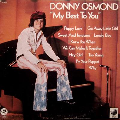 Виниловая пластинка DONNY OSMOND - My Best To You SE4872 MGM 1972 США Поп Б/у
