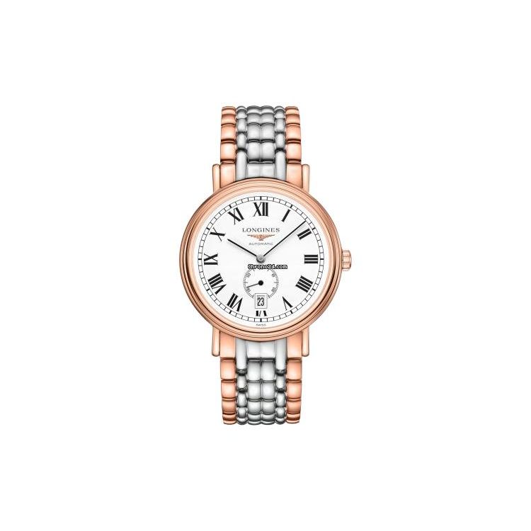 Longines Модная серия Автоматический механический механизм Стильные часы 40 мм Белый циферблат Мужские часы L4.905.1.11.7