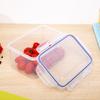 Sealed Rectangular Refrigerator Storage Box With Lid Plastic Crisper Microwave-Heated Lunch Box With Lid