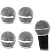 Cionyce SM58 Replacement Microphone Heads, Standard Size Grille Microphone with Foam, Pack of 4
