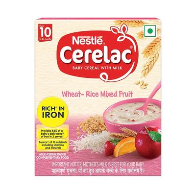 2 LOT X Nestle Cerelac смесь пшеницы и риса - Этап 3 - 10 месяцев + (300 г х 2)