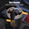 Car Cup Holder Expander With Food Tray Multi-function 360 Degree Adjustable Base Drink Stand For Lunch Snack Auto Accessories